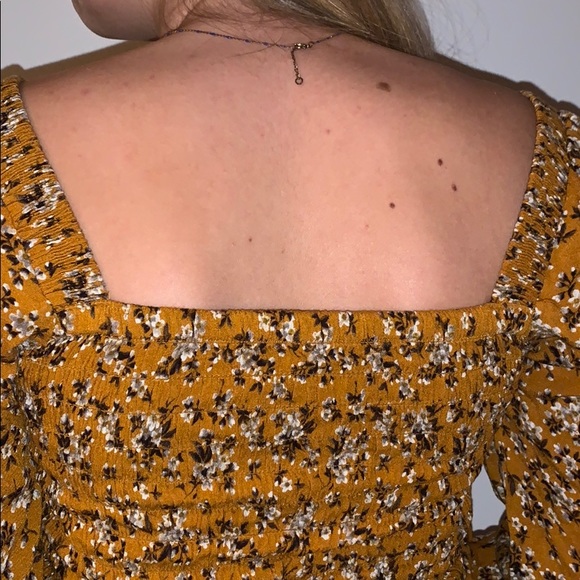 floral button square neck american eagle - Picture 3 of 3